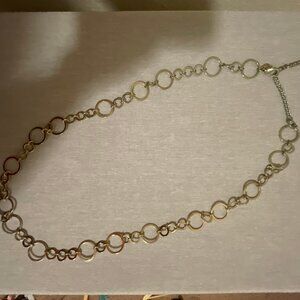 Chico's Silver Tone Circles Necklace
